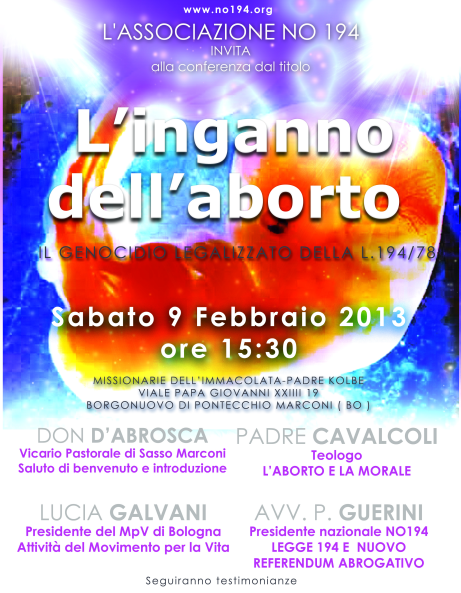 Locandina Conferenza 9.2.2013